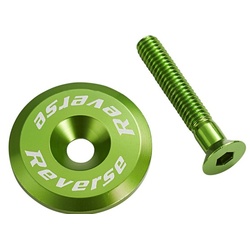 Stem Cap with Screw - Black - Reverse Components
