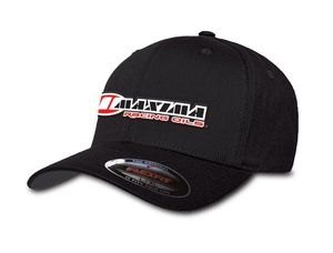 Cap Flat Fitted Bill Hat Maxima Black S/M