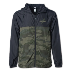 Maxima Logo Windbreaker / Camo-Black / Medium