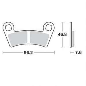 Disc Pads Moto Master Polaris Outlaw & Ranger