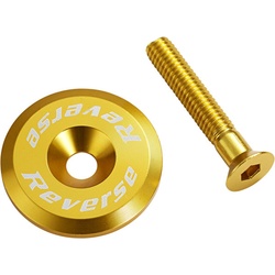 Stem Cap with Screw - Gold - Reverse Components