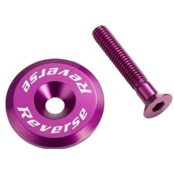 Stem Cap with Screw - Purple - Reverse Components