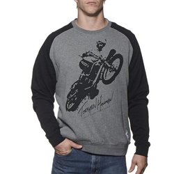 Fleece Thor Crew Black Gray Medium