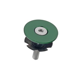 Bicycle steering top cap Anodized green