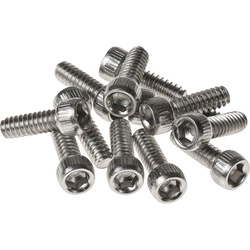 REVERSE 12x Steel Pedal Pins US Size, Large 13mm for Escape Pro + Black ONE + Base (Silver)