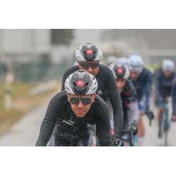 Polisport Aero‑R – Large Cycling Helmet (Black Matte / White Glossy / Grey, 58–61 cm)