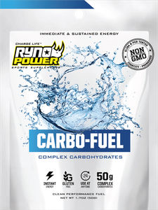 Ryno Power CARBO-FUEL Stimulant-Free Carbohydrate Drink Mix (12-Pack Single Servings)