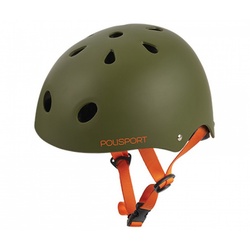 Polisport Urban Radical Helmet – Kids/Youth (53–55 cm) Tag Green