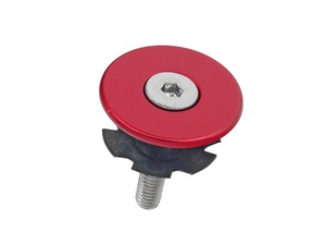 Bicycle steering top cap Anodized red