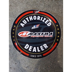 Decal Round Authorized Dealer Maxima oils