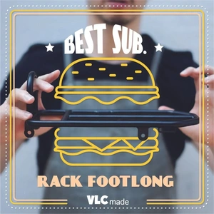 VLCmade Foot Long Rear Rack, Cromoly, Painted Silver