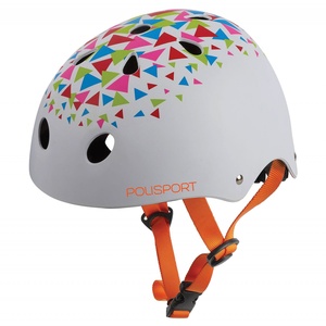Polisport Radical – Kids Urban Cycling Helmet (White, 53–55 cm)