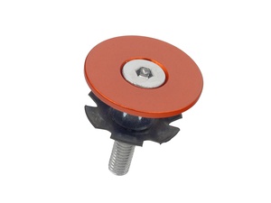 Bicycle steering top cap Anodized orange