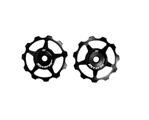 Aluminium pulley set Reverse Black