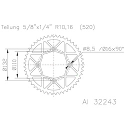 Sprocket Moto Master Alloy