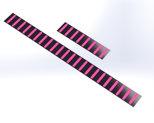 Pro Mud Guard Sticker Rear Mini Magenta RRP