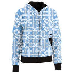 Hoody zip Thor Harper Blue Large