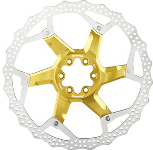 Brake Disc Rotor Bike Reverse AL/Steel 203mm Gold