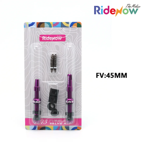 RideNow 7075 Tubeless Valve Kit PV45mm (Purple)