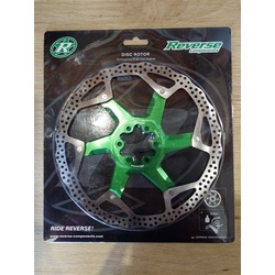 Brake Disc Rotor Reverse AL/Steel 200mm Green
