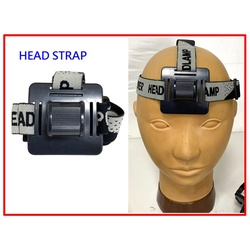 Head strap for helmet lights