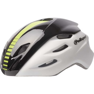 Polisport Aero R – Large Cycling Helmet (White/Black, 58–61 cm)
