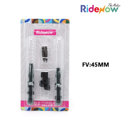 RideNow 7075 Tubeless Valve Kit PV45mm (Black)