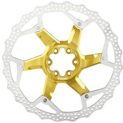 Brake Disc Rotor Bike Reverse AL/Steel 203mm Gold