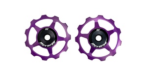 Aluminium pulley set Reverse Purple