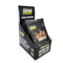 Ryno Power Premium Whey Protein Powder - Chocolate (12-Pack Single Servings)