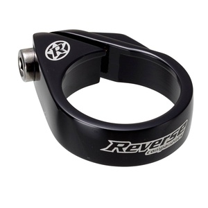 Seat Post Clamp - Bolt Type 34.9mm Black Reverse