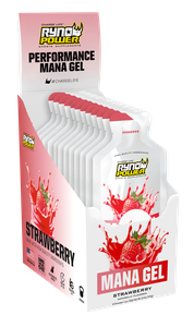Ryno Power MANA Performance Gel - Strawberry (12-Pack Caddy)