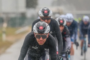 Polisport Aero‑R – Large Cycling Helmet (Black Matte / White Glossy / Grey, 58–61 cm)