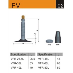 Black Cat Bike Tube Presta FV48 27.5 x 2.125/2.40