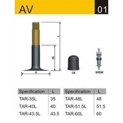 Black Cat Bike Tube Schrader AV 14 x 1.95/2.125