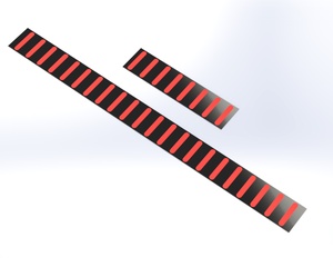 Pro Mud Guard Sticker Rear Mini Red RRP