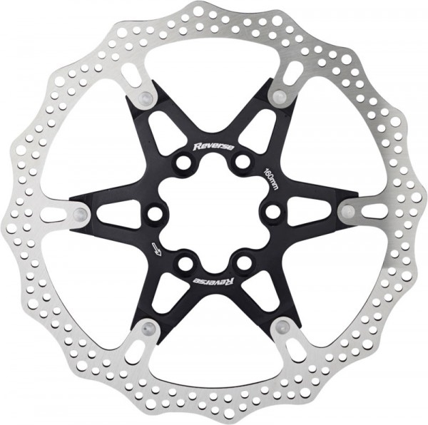 Brake Disc Rotor Bike AL/Steel 160mm Black Bike Life Supply Co