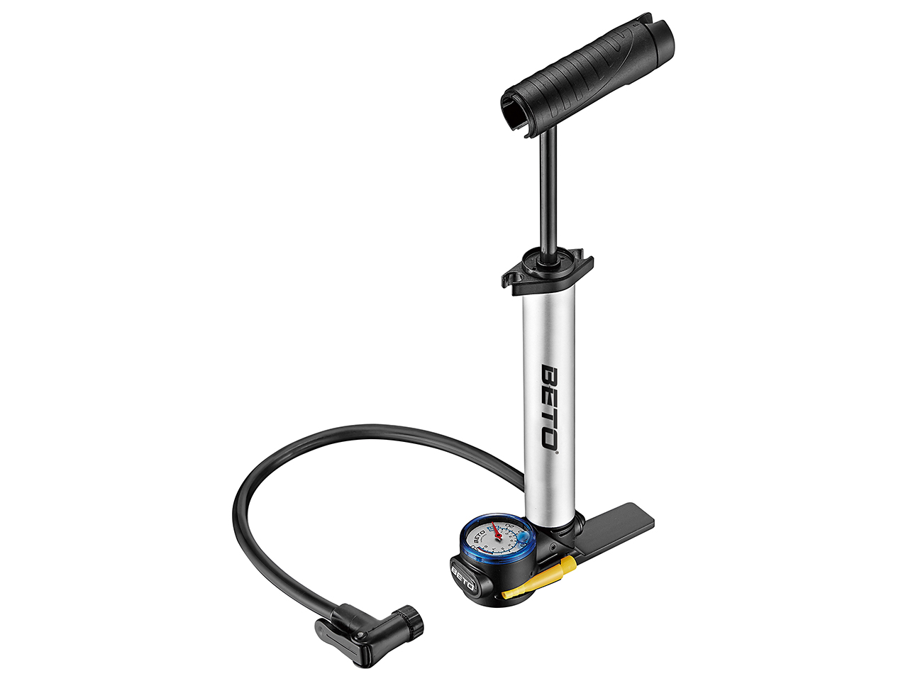 Bike Pump Beto Mini Alloy Combo Pump W /Gauge Bike Life Supply Co