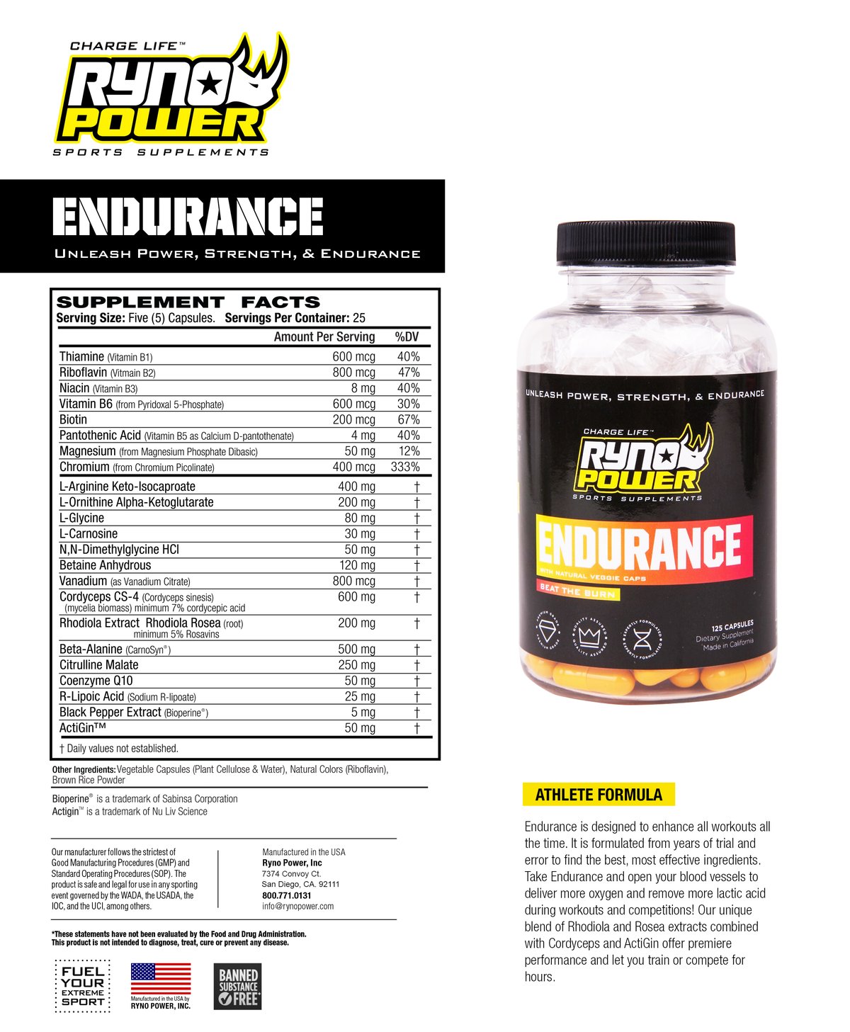 Power Life Endurance Capsules at Jessie Sanchez blog